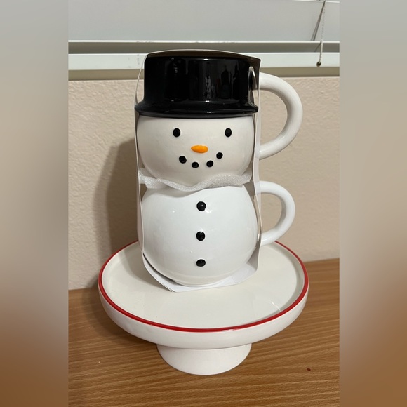 Taget Stackables Ceramic Snowman Mugs - Picture 1 of 2
